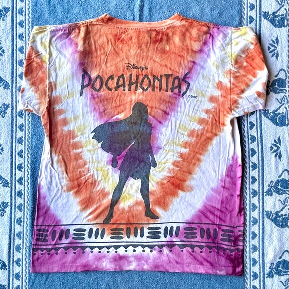 Vintage 90s Disney Pocahontas Tie-Dye T-Shirt / The Disney Store - Picture 6 of 6